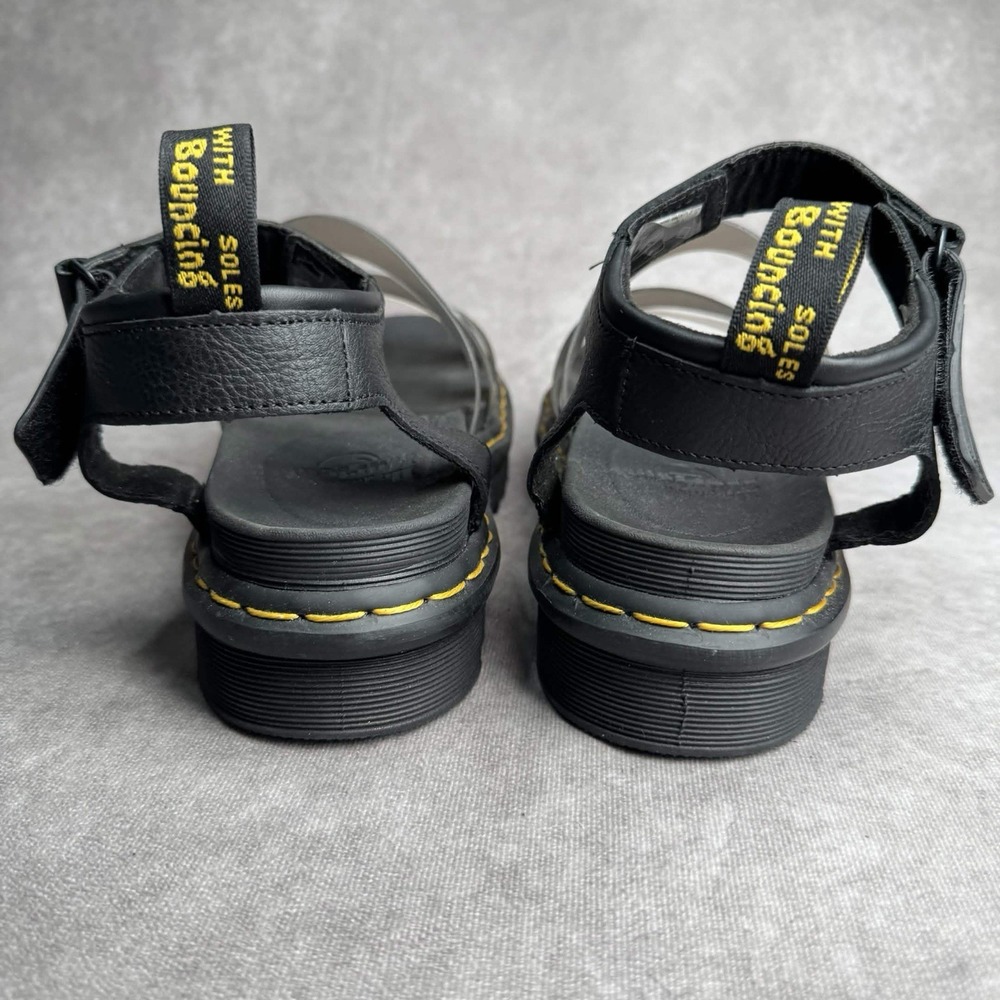 Dr. Martens WOMEN'S 11 BLAIRE JELLY BLACK GLITTER TPU+PISA - Picture 4 of 9